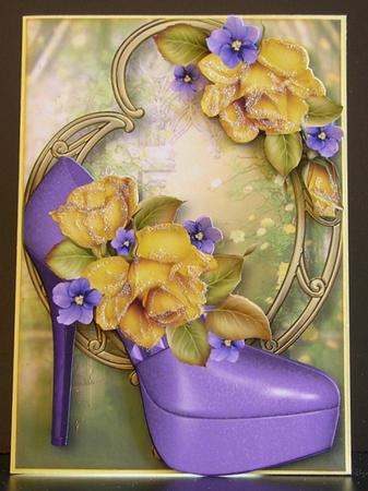Stunning Shoes - the New York - Yellow Roses - Version 2 by Debra Laraway