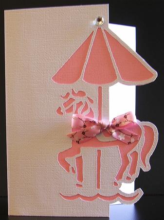 Carousel Over the Edge Card by Debra Laraway