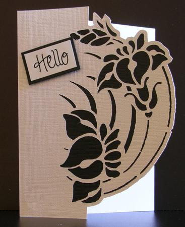 Floral 12 Over the Edge Card by Debra Laraway