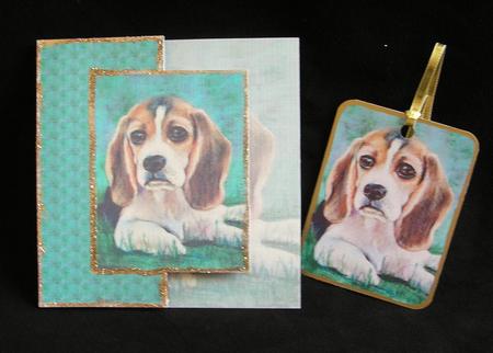Beagle - Puppy Dog Eyes by Debra Laraway