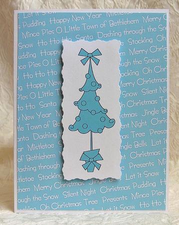Christmas Text - Xmas Snowglobe Matching Backing Paper Kit by Debra Laraway
