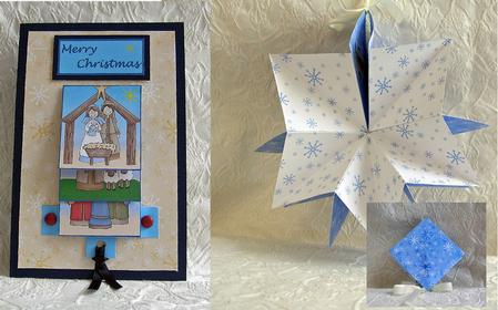 Festive Snowflakes in Icicle Colours by Debra Laraway