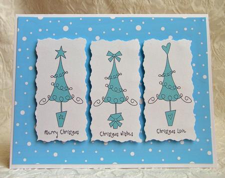 Festive Snow & Stars in Frost Colours by Debra Laraway