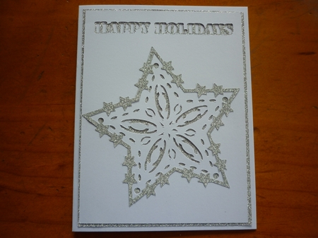 Christmas Star Card - Happy Holidays by Deidre Chisnall