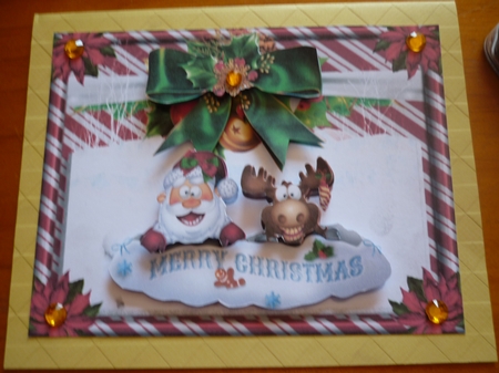 Santa and Rudolph by Deidre Chisnall