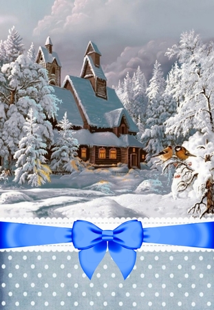 Christmas Time Bows 14 by Deloraine Neubauer