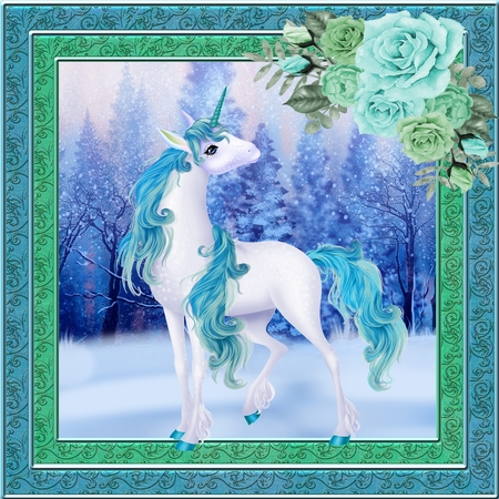 Winter Unicorns 4 CU/PU from Bella Caribena  by Deloraine Neubauer