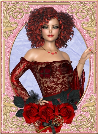 Enchanted Rose Clusters by Deloraine Neubauer
