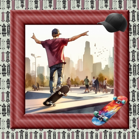 Skateboarder  by Deloraine Neubauer