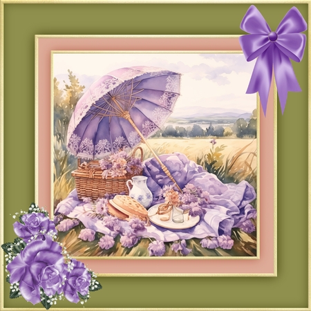 20 Lavender Field Bows by Deloraine Neubauer
