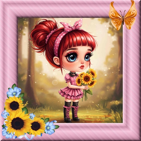 Sunflower Cutie  by Deloraine Neubauer