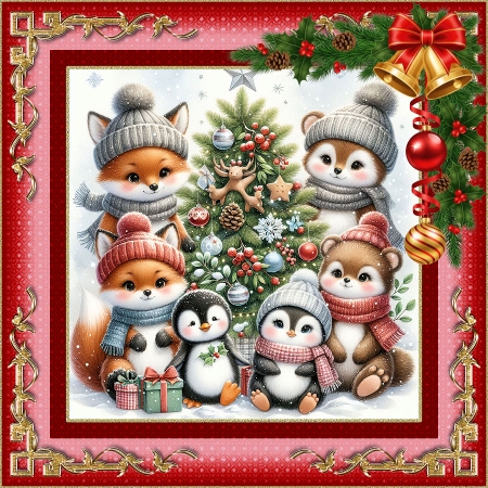 Christmas Baby Animals by Deloraine Neubauer