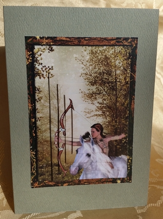 The Huntress - Off-set Stacker Topper by Deloraine Neubauer