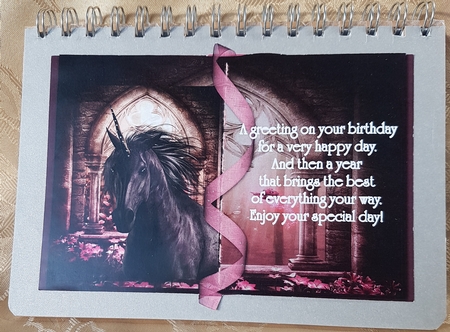 Black Horse Open Book by Deloraine Neubauer