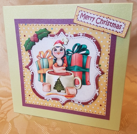 There's a Penguin in My Cocoa Quick Card by Deloraine Neubauer