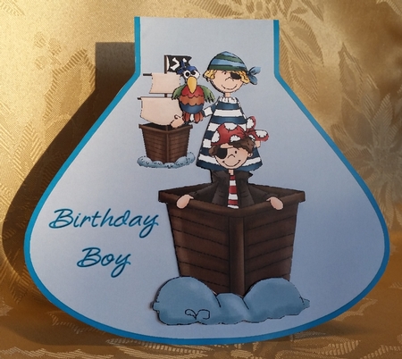 Pirate Ship - Wobble Card by Deloraine Neubauer