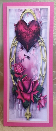 Large Dl Hearts & Flowers - Twilight Roses by Deloraine Neubauer