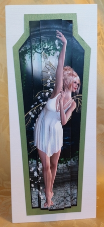Art Deco Large Dl - White Dancer Fairy by Deloraine Neubauer