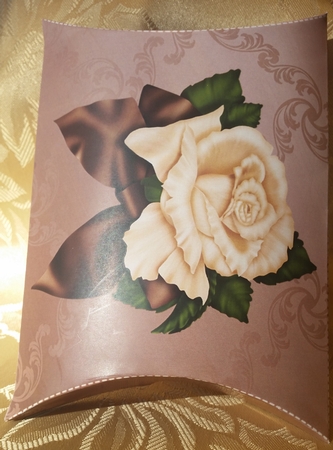 Chocolate Rose Pillow Box by Deloraine Neubauer