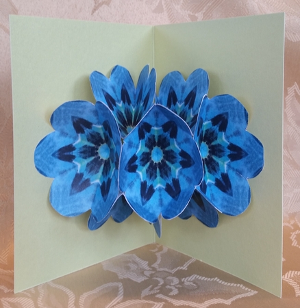Pop-flower Card Kit - Blue Horizon by Deloraine Neubauer