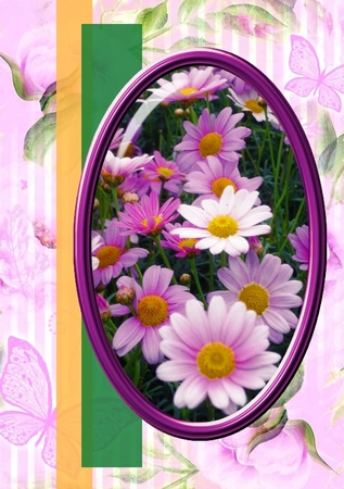 Framed Florals Cu4cu by Deloraine Neubauer