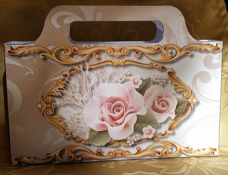 Lovely Gold Tote Bag Weddings / Anniversary's by Deloraine Neubauer