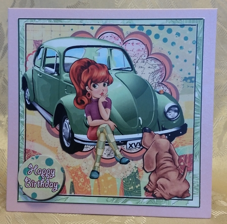 Mini Kit- Retro Chick #5 by Deloraine Neubauer