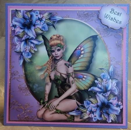 Lily Butterfly Fae 8x8 by Deloraine Neubauer