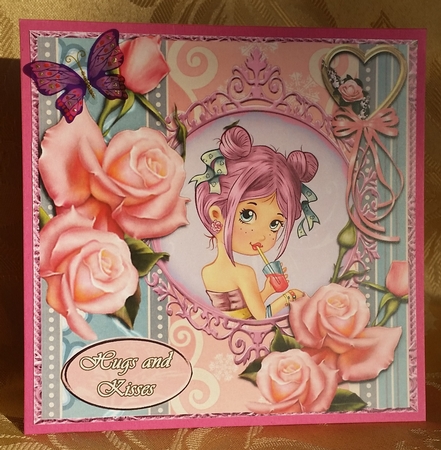 Beautiful topper for Sweet Springtime Girl by Deloraine Neubauer