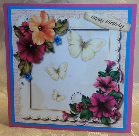 Beautiful Begonias and Butterflys  by Deloraine Neubauer