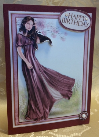 Lady Guinevere Dark Pink 4 Sheet Mini Kit by Deloraine Neubauer