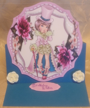 Little Miss Sophisticated in her Regal Gown  by Deloraine Neubauer