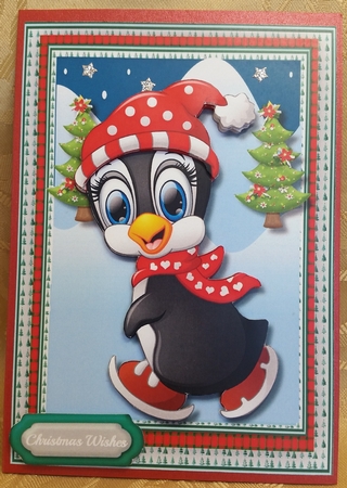 Lovely A5 Walking Penguin  by Deloraine Neubauer