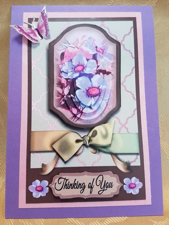 thinking of you purple by Deloraine Neubauer