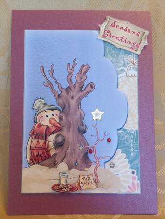 Lovely Snowy Snowman #2 by Deloraine Neubauer
