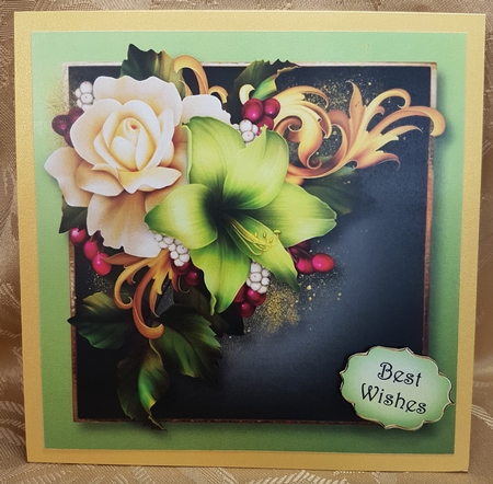 Blooms In Winter 8x8 by Deloraine Neubauer