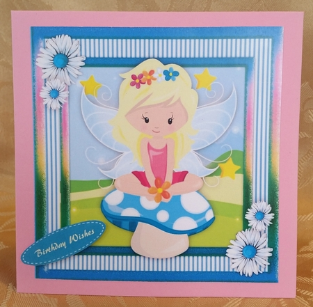 Lovely Fairy on a Mushroom by Deloraine Neubauer