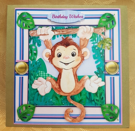 Cute Monkey Hanging in the trees   by Deloraine Neubauer