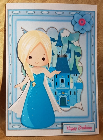 Beautiful Blue Princess Blonde Hair by Deloraine Neubauer