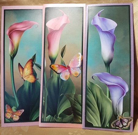 Floral Bookmarks 3 by Deloraine Neubauer