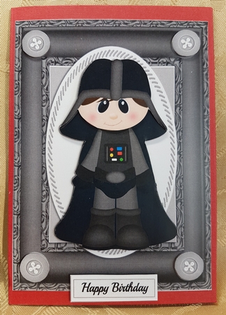 Little Boy Dressed As Darth Vader by Deloraine Neubauer