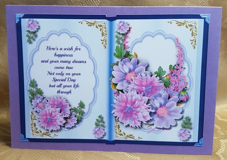 Beautiful Book with Birthday Wishes by Deloraine Neubauer