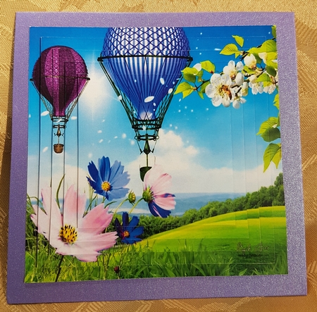 Hot Air Balloons - Balloon Daisy Flight 4 - Pyrimage/Pyramid + Insert & Tag by Deloraine Neubauer