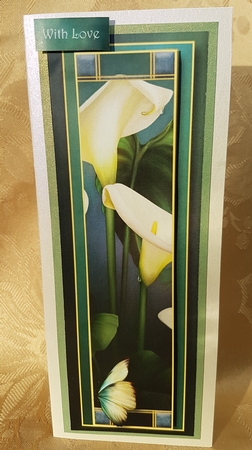Pure Calla Lilies Large DL by Deloraine Neubauer