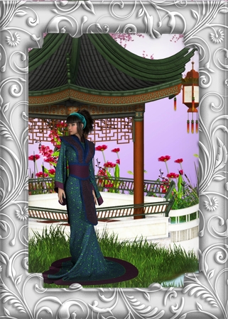 Japanese Garden 1 by Deloraine Neubauer