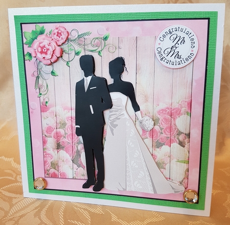 MR & MRS PINK ROSE WEDDING MINI KIT by Deloraine Neubauer