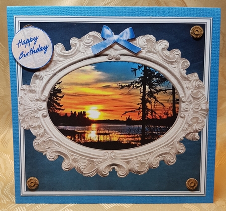 SUPER SUNSET- BIRTHDAY / FATHERS DAY / BLANK SENTIMENTS by Deloraine Neubauer