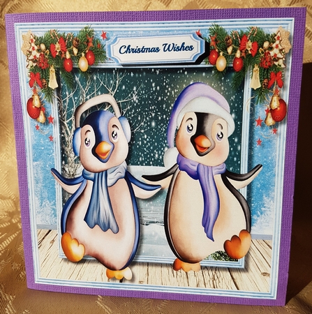 Cute Dancing Penguins by Deloraine Neubauer