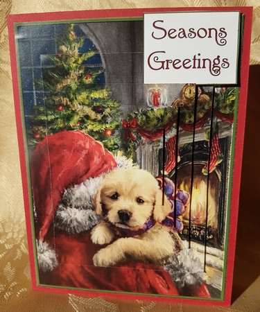 A Fluffy Gift from Santa Pyramid by Deloraine Neubauer