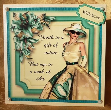 Age Is A Work Of Art 8x8 by Deloraine Neubauer